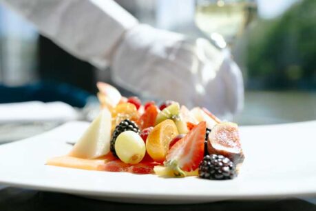 Fruit artistry on the Riverside Debussy