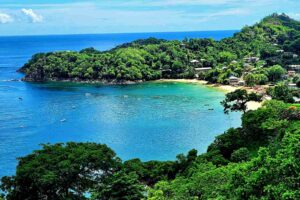 Castara is a quiet seaside village with a fine-sand beach on a small horseshoe bay. Photo by Edward Placidi