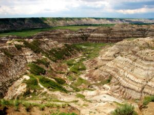 At Horsethief Canyon, near Drumheller, Alberta. Photo by John M. Smith