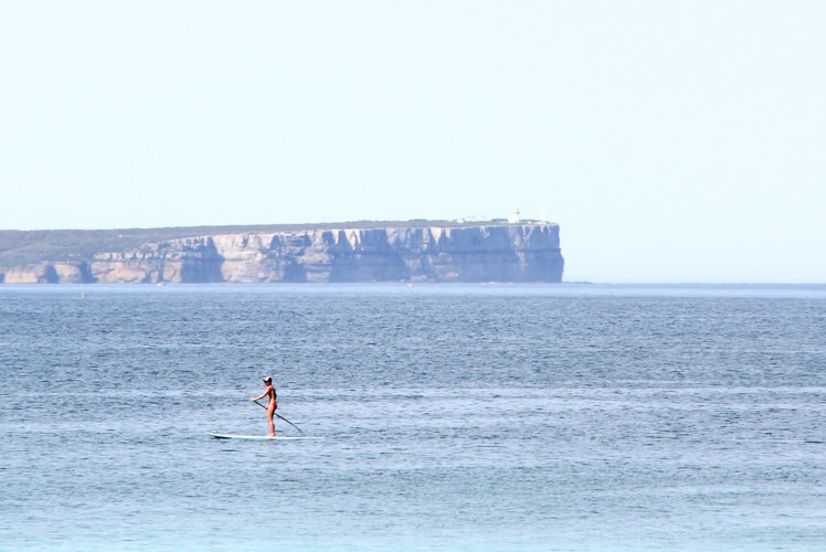 Paddleboarding on Jervis Bay