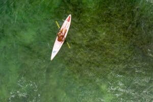 Kayaking on a trip to Grenada