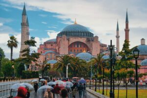 Sultan Ahmet and Hagia Sophia in Ayasofya Meydanı, Fatih, Istanbul, Türkiye